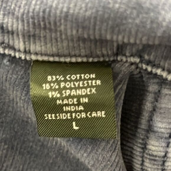 Eddie Bauer Grey Corduroy Utility Jacket Retro Academia Western Size LARGE - Picture 11 of 12